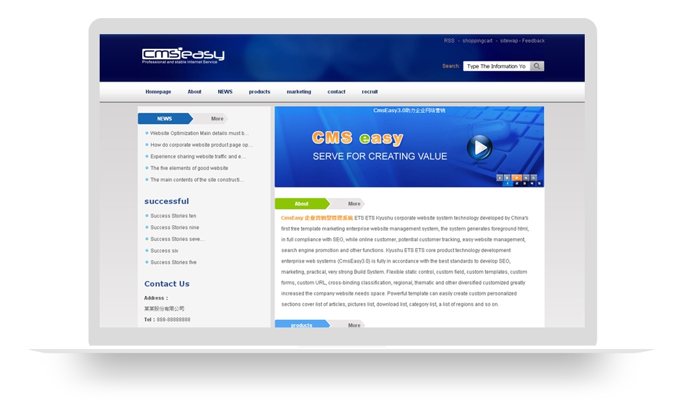 英文企业网站模板,公司网站模板